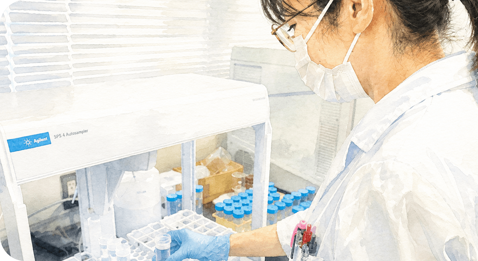 分析作業に取り組む社員
